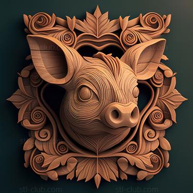 3D model st Piglet Pua from Moana (STL)